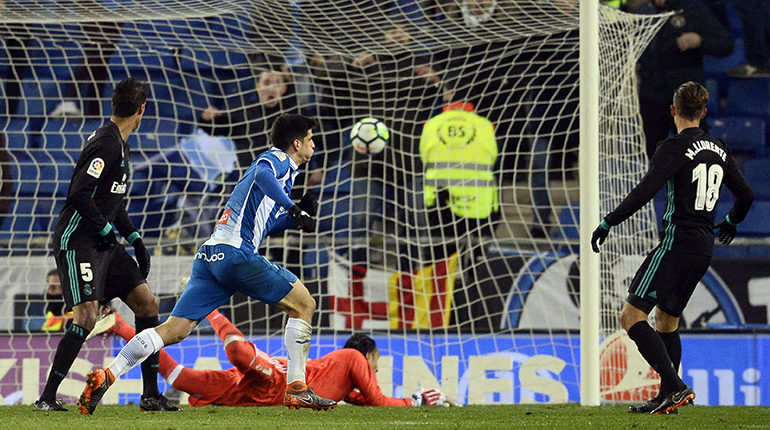 Espanyol se impone 1-0 a Real Madrid