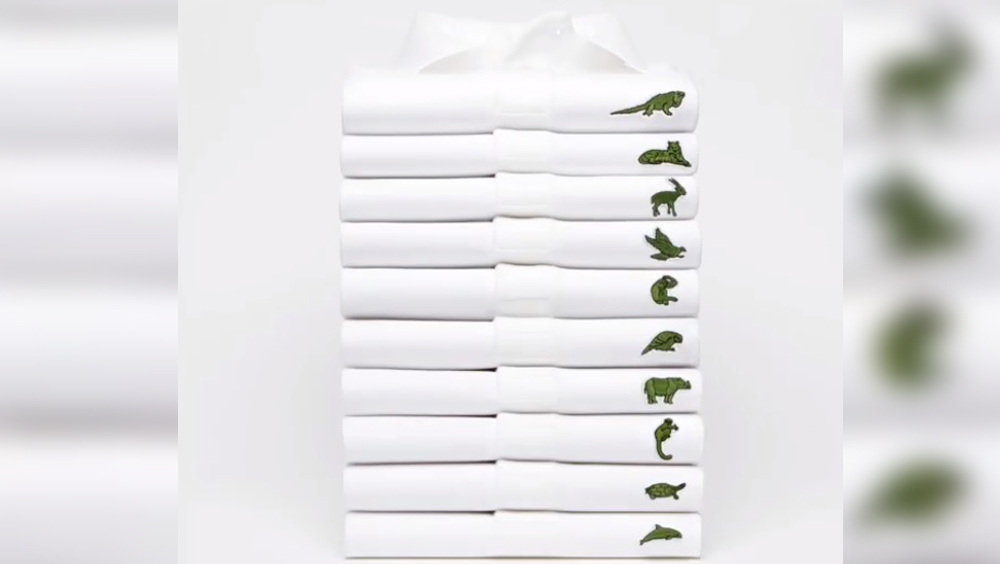 Lacoste reemplaza su icónico cocodrilo por 10 animales en peligro de extinción