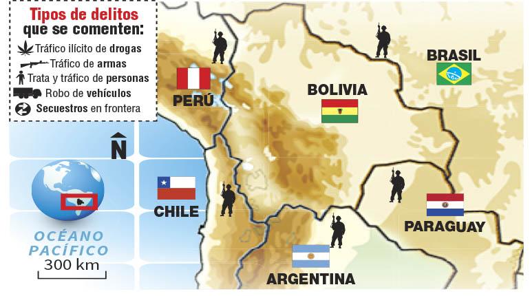 Bolivia blinda sus fronteras contra 4 tipos de delito ...