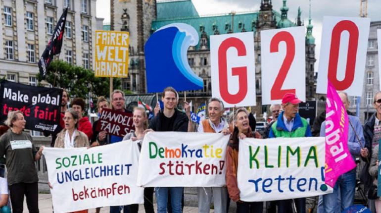 Resultado de imagen para hamburgo, protestas