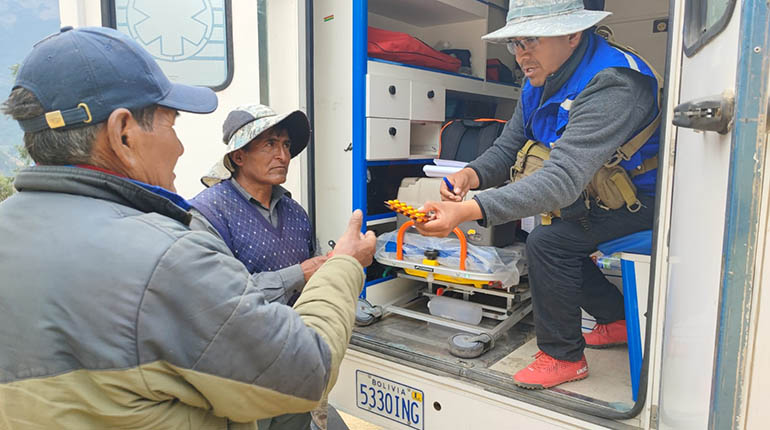 Health transferred 30 members of the brigade to the city affected by the forest fires