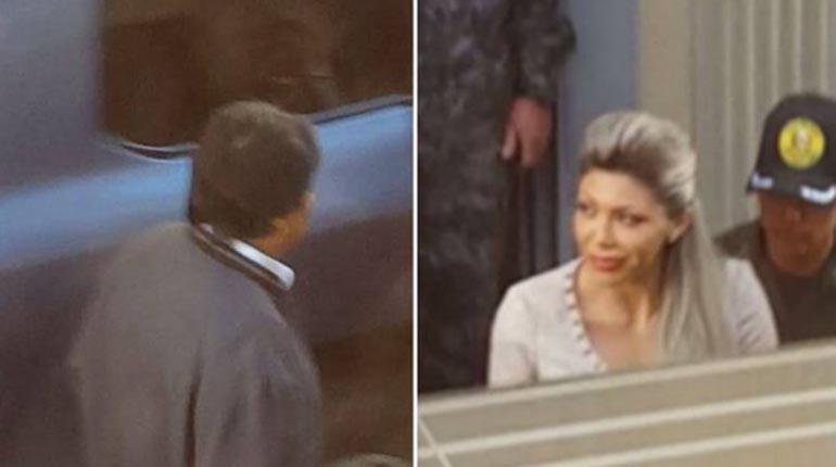 Imagen muestra al presidente Evo Morales y su expareja, Gabriela Zapata. | @noticiasfides
