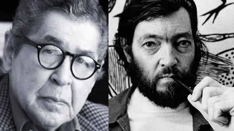 Alfredo Bryce Echenique nace en Lima el 19 de febrero de 1939; Julio Cortázar muere el 12 de febrero de 1984. | Composición.