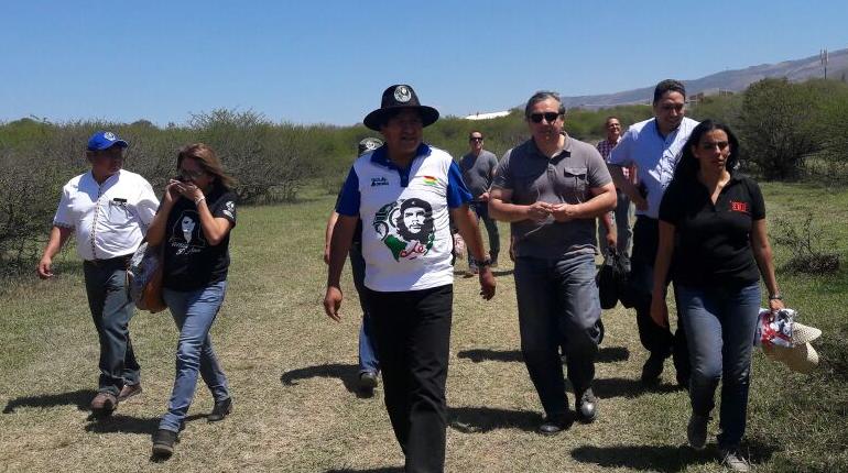 Morales en Vallegrande. | @Canal_BoliviaTV