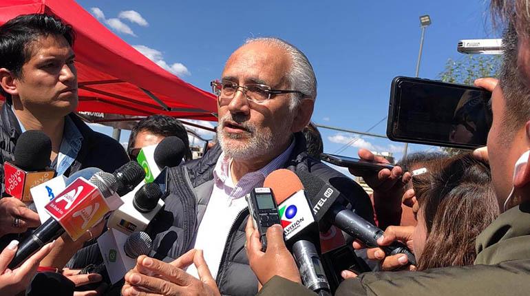 El candidato de Comunidad Ciudadana, Carlos Mesa, ayer. | LOS TIEMPOS