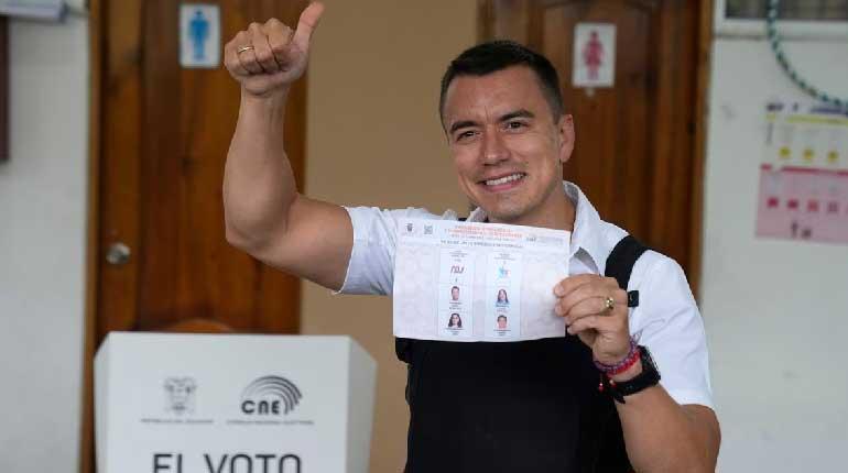 Ecuador: Daniel Noboa se encamina a la victoria electoral con el 85% escrutado | Los Tiempos