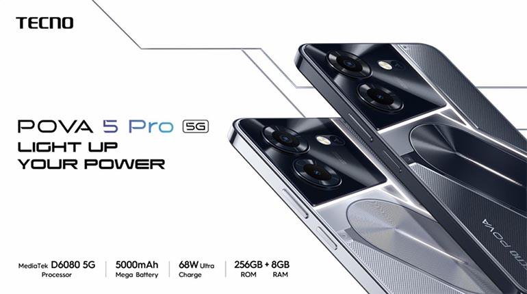 TECNO presenta el POVA 5 Pro 5G, elevando la emoción del Juego y  entretenimiento inmersivo