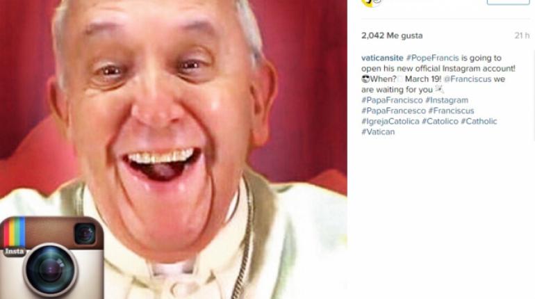 Selfie del Papa Francisco. | @vaticansite instagram
